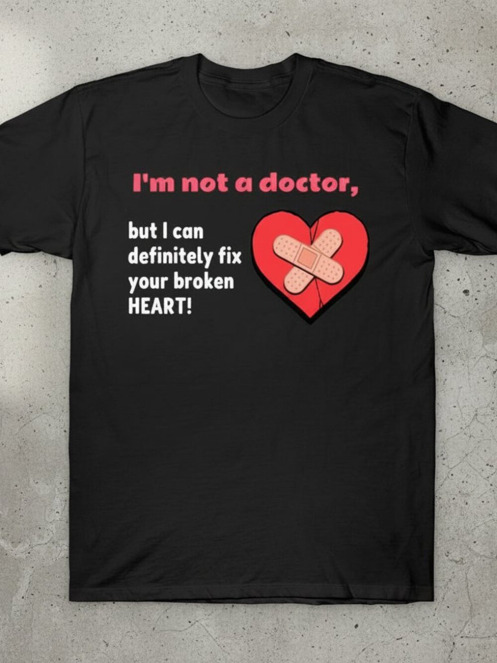 Funny Broken Heart Shirt, Valentine Graphic Tee, Cute Love Humor T-Shirt, Romant